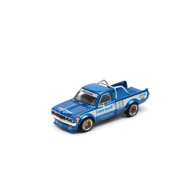 Pop Race 1/64 Pandem Datsun 620 Blue New Tooling - PR64-0217