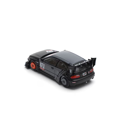 Pop Race 1/64 Pandem Honda Civic EG6 Black - PR64-0163
