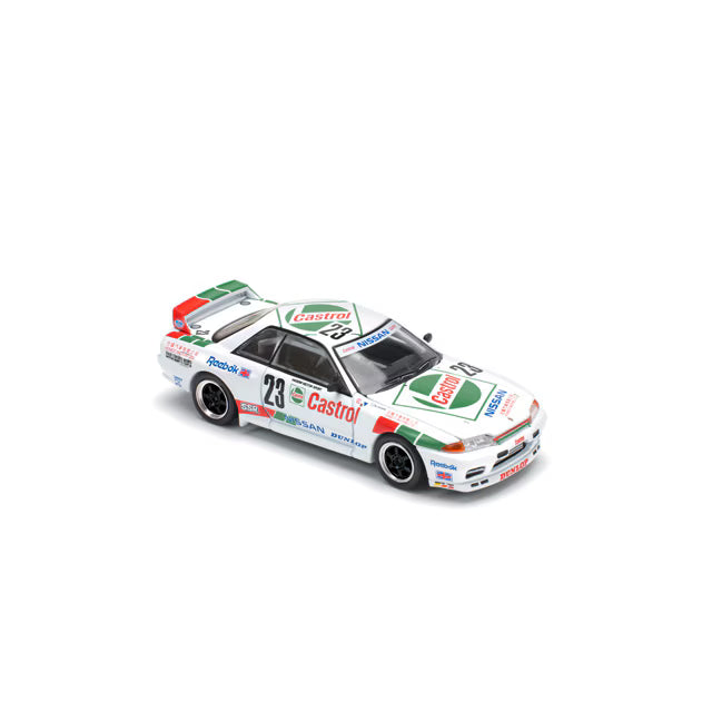 Pop Race 1/64 Nissan Skyline GT-R BNR32 #23 Macau Guia Race 1990 White - PR64-0194