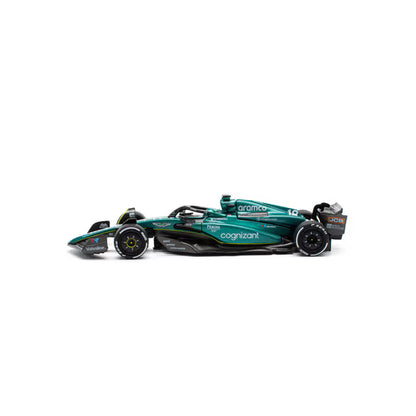 Pop Race 1/64 Aston Martin Aramco AMR23 #18 Black & Green - PR64-0234