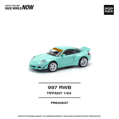 Pop Race 1/64 997 RWB Tiffany Blue - PR64-0237