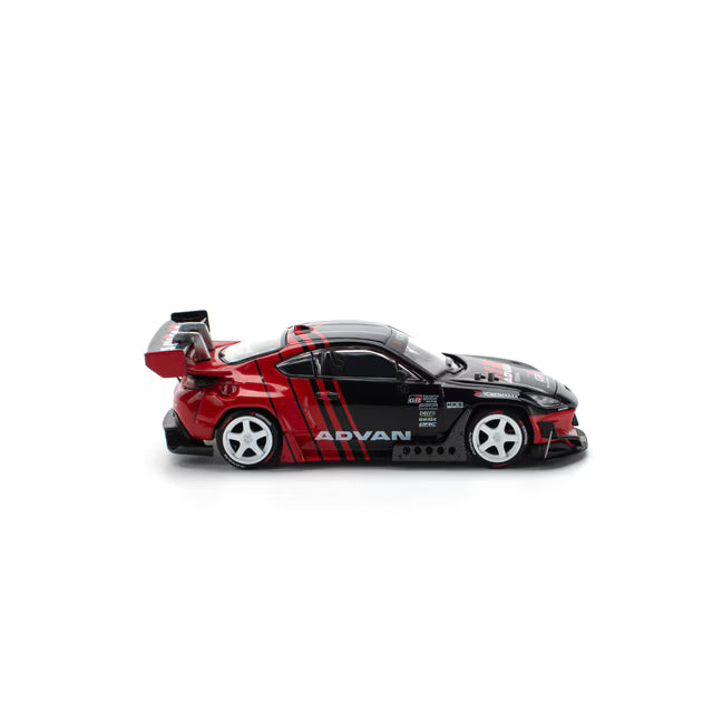 Pop Race 1/64 Pandem GR Toyota 86 Advan Red & Black - PR64-0228