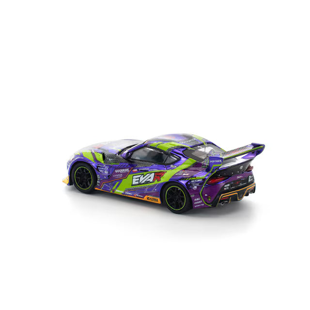 Pop Race 1/64 EVA RT Test Type-01 Goodride Pandem GR Toyota Supra Purple - PR64-0311