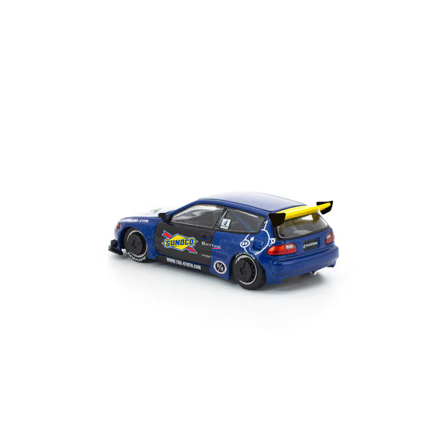 Pop Race 1/64 Pandem Honda Civic EG6 Blue - PR64-0365