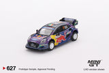 Mini GT 1/64 Ford Puma Rally1 #42 M-Sport Ford WRT 2022 Rally Italia Sardegna 2nd Place Blue