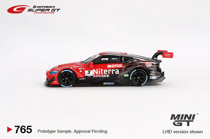 Mini GT 1/64 Autobacs Super GT Nissan Z GT500 #3 "Niterra MOTUL Z" NDDP RACING 2023 SUPER GT SERIES Red