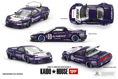 Mini GT x Kaido House 1/64 Honda NSX Kaido Racing V2 Purple - KHMG173