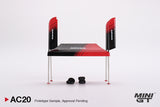 Mini GT 1/64 Paddock Service Tent Set - ADVAN Red & Black