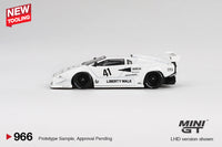 Mini GT 1/64 Lamborghini Countach LB-WORKS 2024 Tokyo Auto Salon White