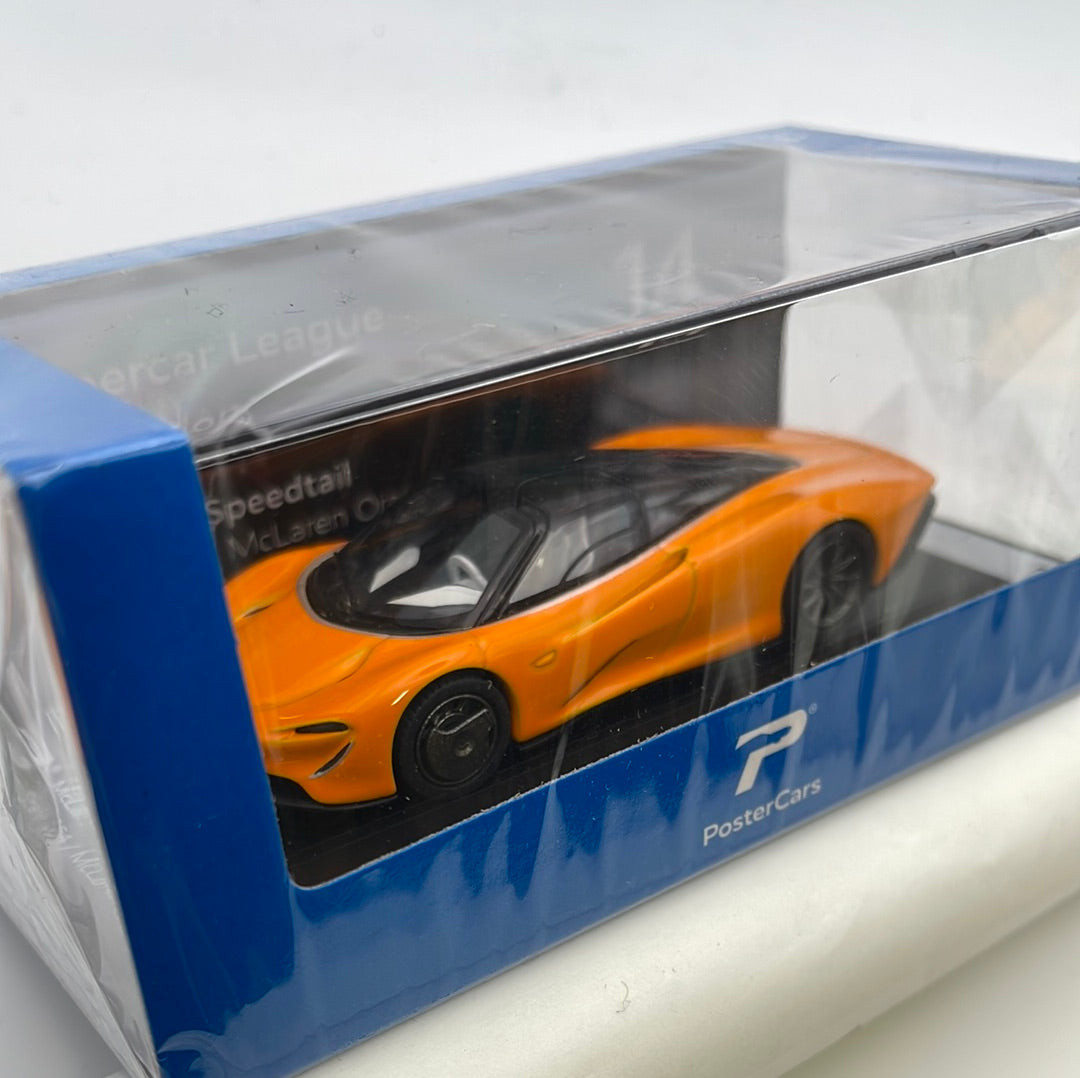 1/64 PosterCars McLaren Speedtail Hypercar League Collection McLaren Orange