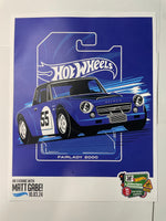 Hot Wheels 1/64 38th Annual Collectors Convention Los Angeles Matt Gabe Dinner Set #436 Datsun Fairlady 2000 Blue (Read Description)