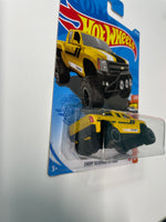 Hot Wheels 1/64 Chevy Silverado Off Road Yellow - Damaged Card