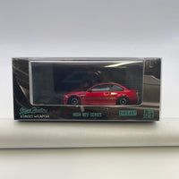 1/64 Stance Hunters BMW E46 M3 Red w/ Black Wheels