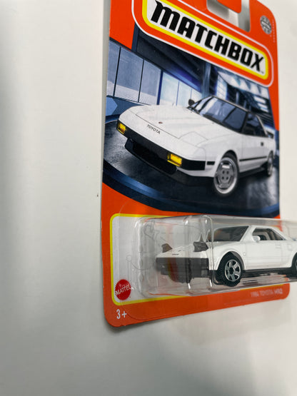 Matchbox 1/64 1984 Toyota MR2 AW11 (Opened Headlights) White