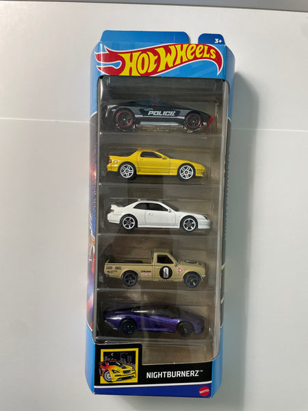 Hot Wheels 1/64 5 Pack Nightburnerz