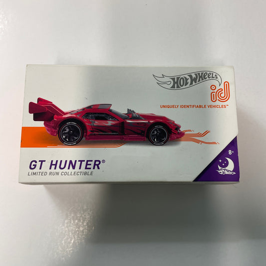 Hot Wheels GT Hunter toy car packaging on a white background