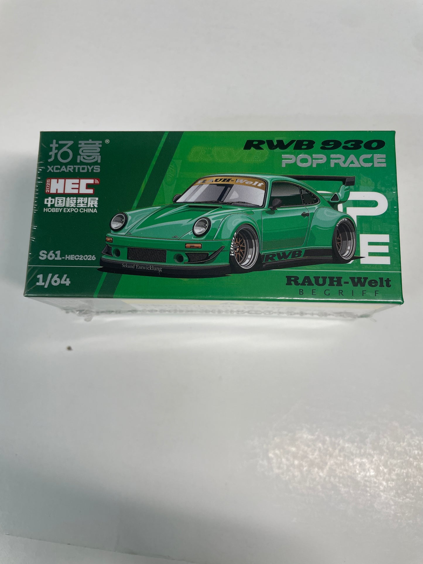 Pop Race 1/64 RWB 930 Green - S61-HEC2026