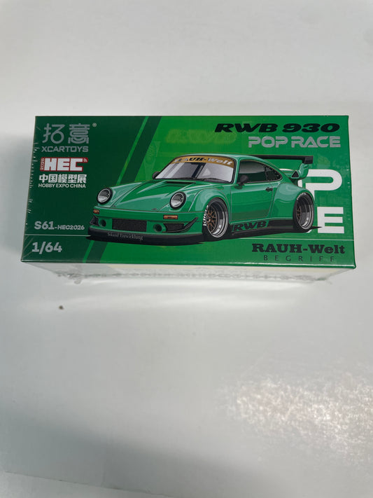 Pop Race 1/64 RWB 930 Green - S61-HEC2026
