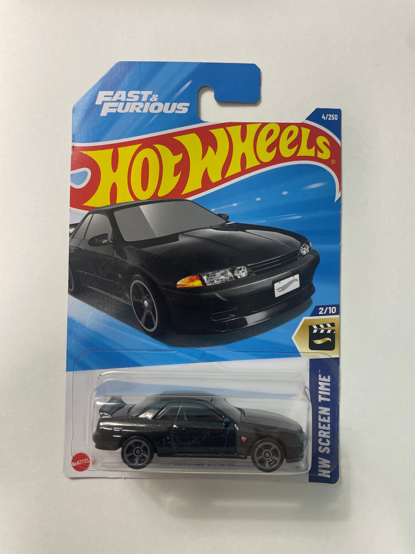 Hot Wheels 1/64 Fast and Furious Nissan Skyline GT-R (BNR32) Black - Damaged Box