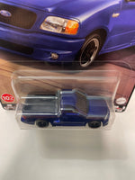 Hot Wheels 1/64 Boulevard Mix W ‘99 Ford F-150 SVT Lightning Blue - Damaged Card