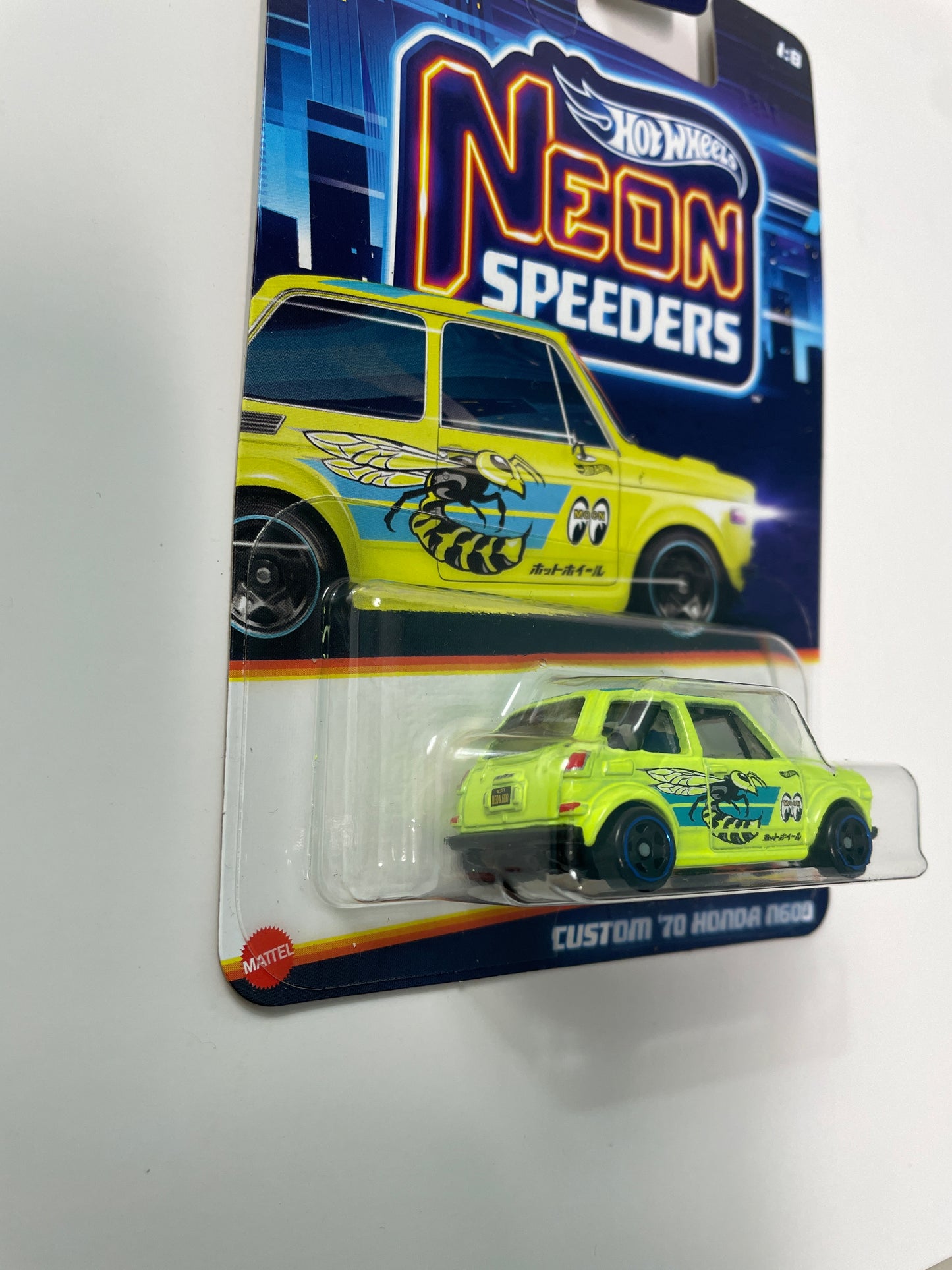 Hot Wheels 1/64 Neon Speeders Custom ‘70 Honda N600 Green