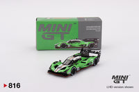 Mini GT 1/64 Lamborghini SC63 #63 2024 IMSA Sebring 12 Hrs Iron Lynx Green & Black