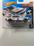 Hot Wheels 1/64 ‘73 BMW 3.0 CSL Race Car Castrol Short Card White - Damaged Card