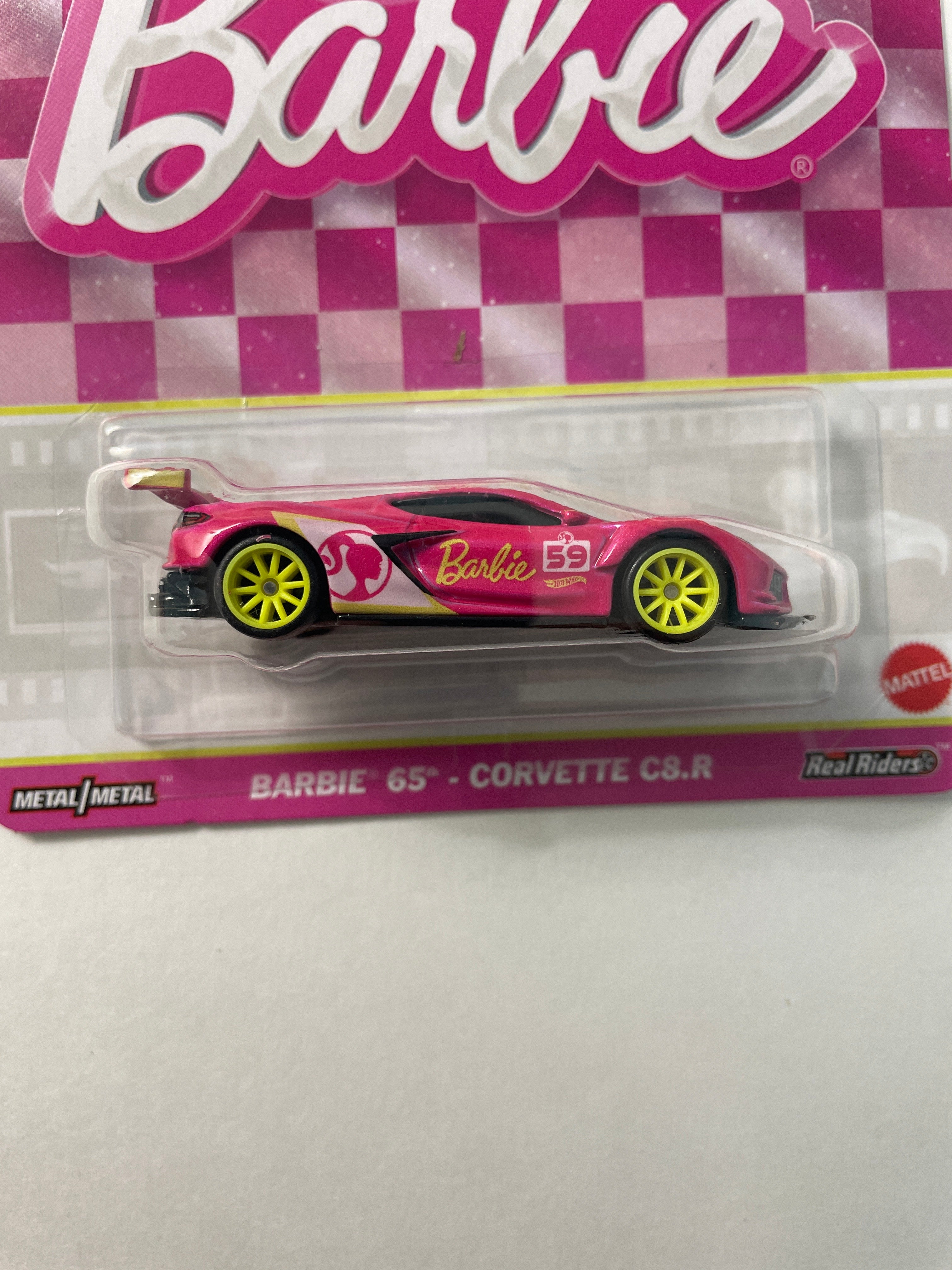 Hot Wheels 1/64 Pop Culture Barbie 65th Corvette C8.R Pink – Flipn