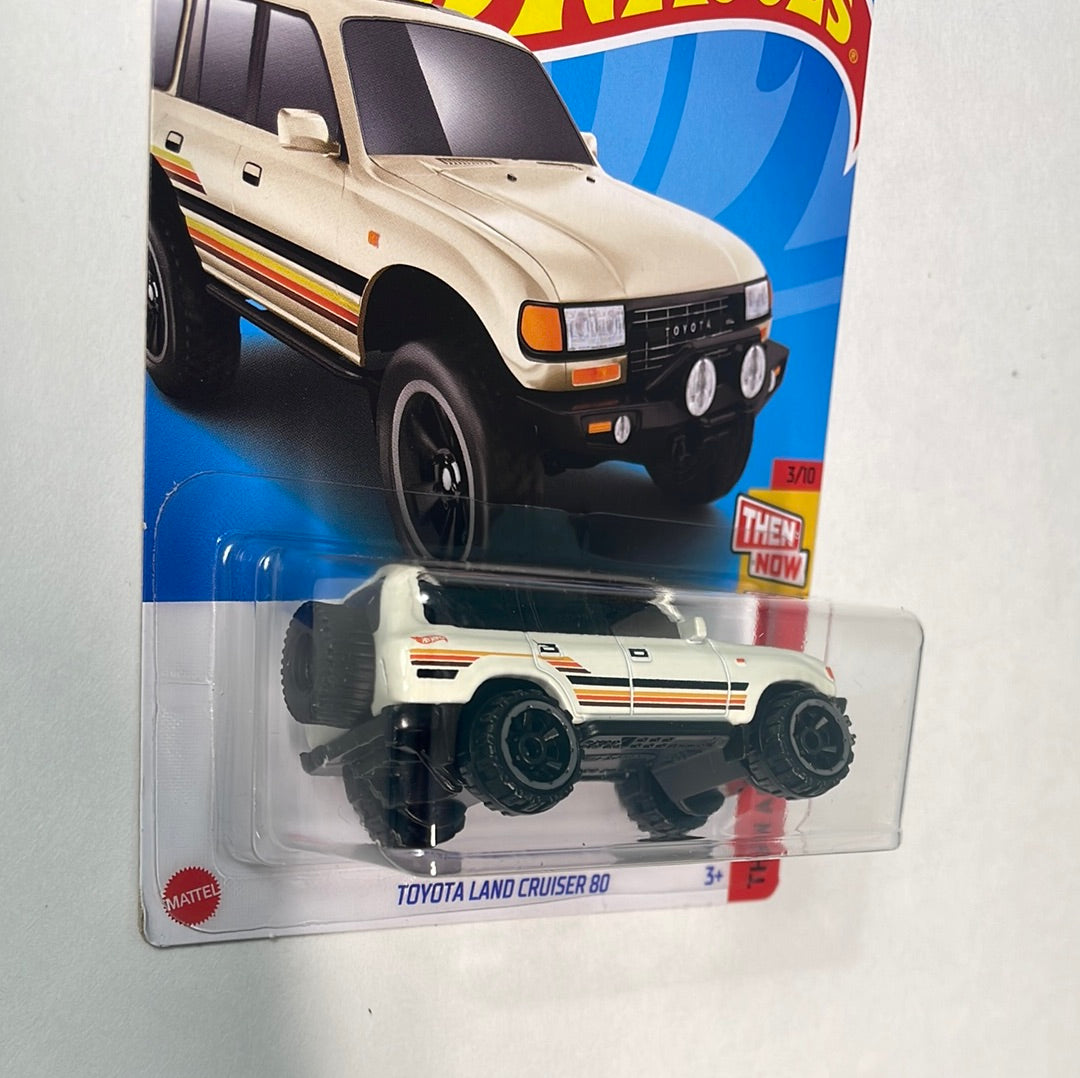 *Japan Card* Hot Wheels 1/64 Toyota Land Cruiser 80 Beige - Damaged Box