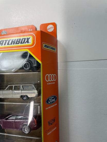 Matchbox 1/64 5 Pack Wagons - Damaged Box