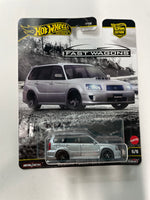 Hot Wheels 1/64 Car Culture Fast Wagons Subaru Forester STI Silver