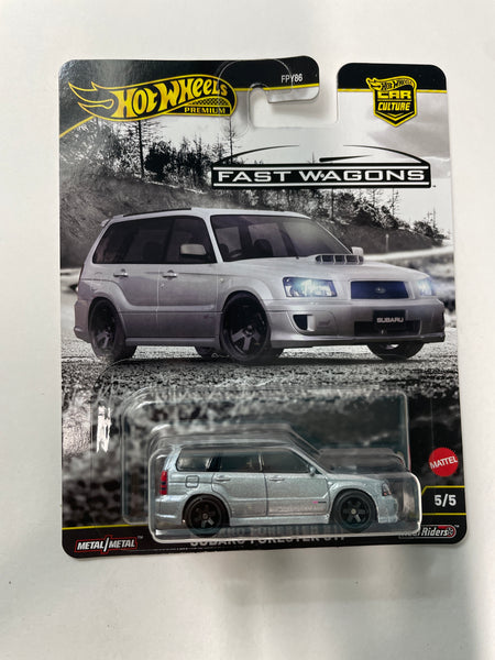 Hot Wheels 1/64 Car Culture Fast Wagons Subaru Forester STI Silver