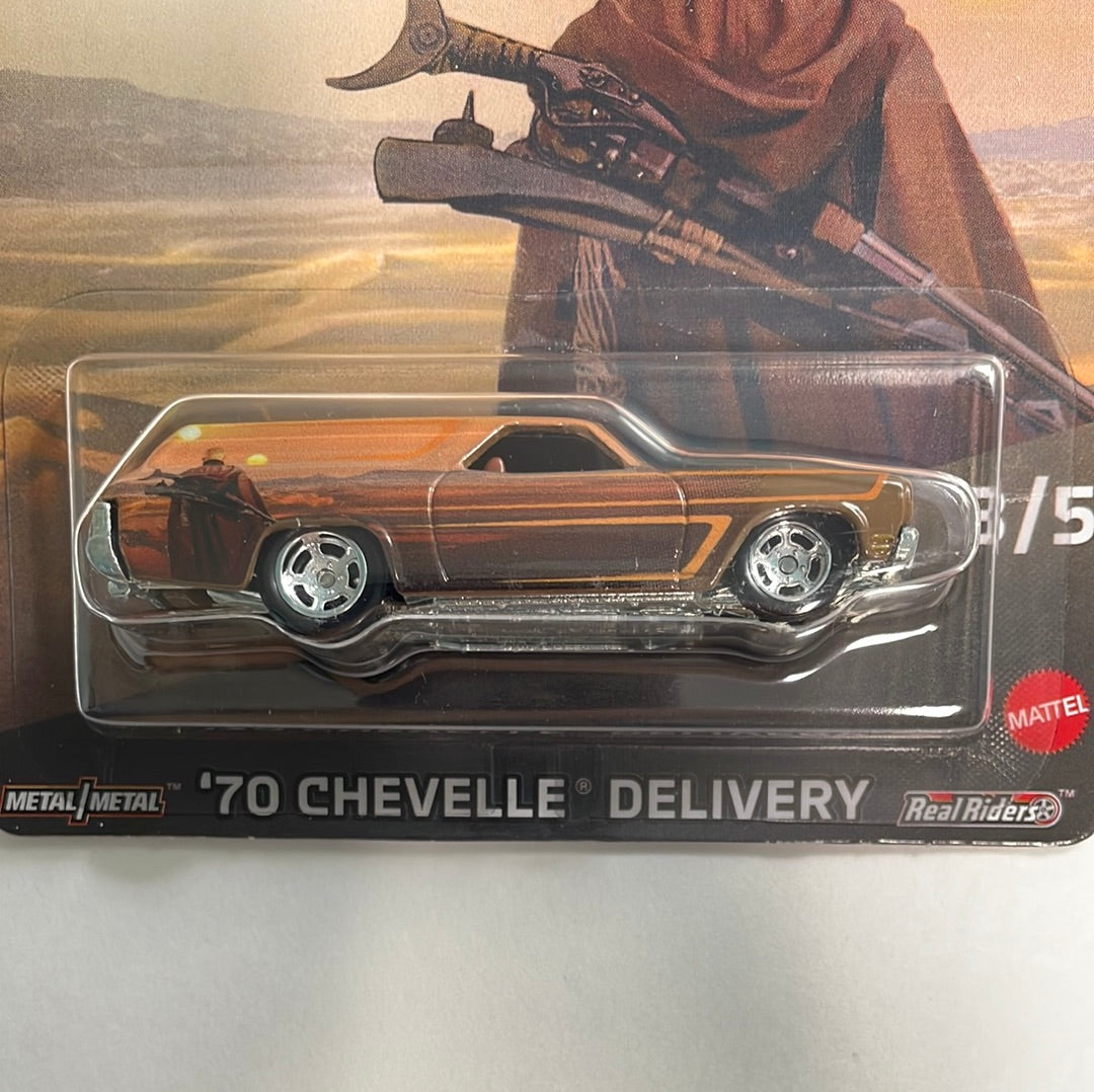 Hot Wheels 1/64 Pop Culture Star Wars The  Mandalorian ‘70 Chevelle Delivery Brown