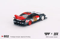 Mini GT x Mizu Diecast 1/64 LB-Super Silhouette Nissan SILVIA (S15) “GARUDA” Black - Damaged Card