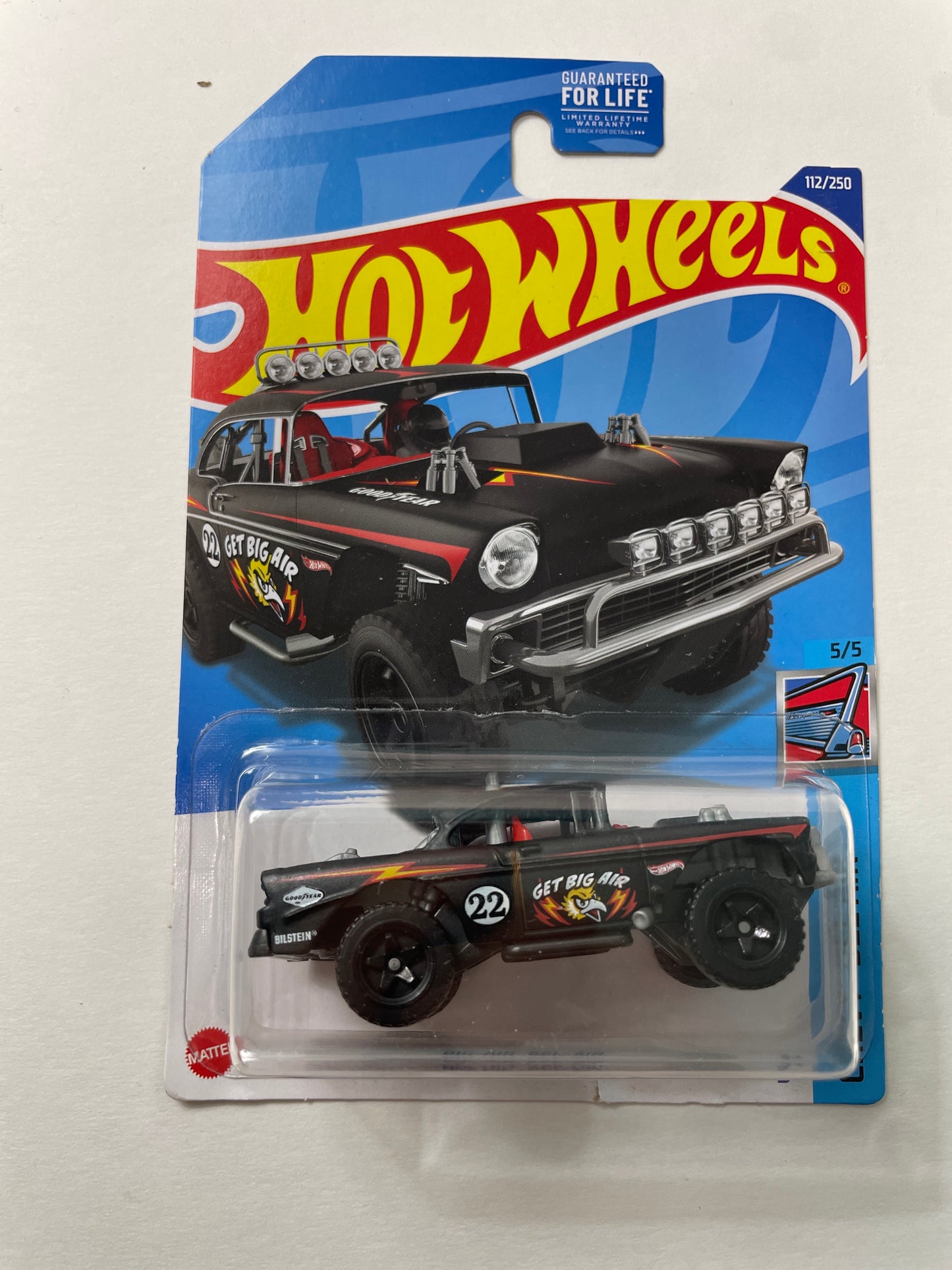 Hot Wheels 1/64 Big-Air Bel-Air Black - Damaged Box