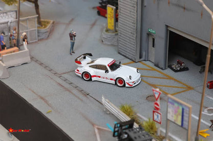 Star Model 1/64 Porsche RWB 964 White w/ Red Rims