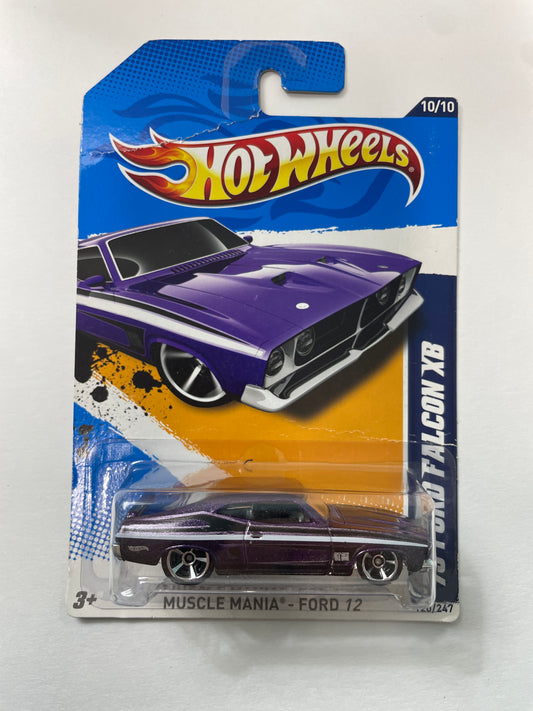 Hot Wheels 1/64 ‘73 Ford Falcon XB Purple - Damaged Box