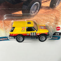 Hot Wheels 1/64 Car Culture Off Road Range Rover Classic Yellow