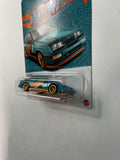 Hot Wheels 1/64 Pearl & Chrome ‘87 Ford Sierra Cosworth Teal & Gold - Damaged Card