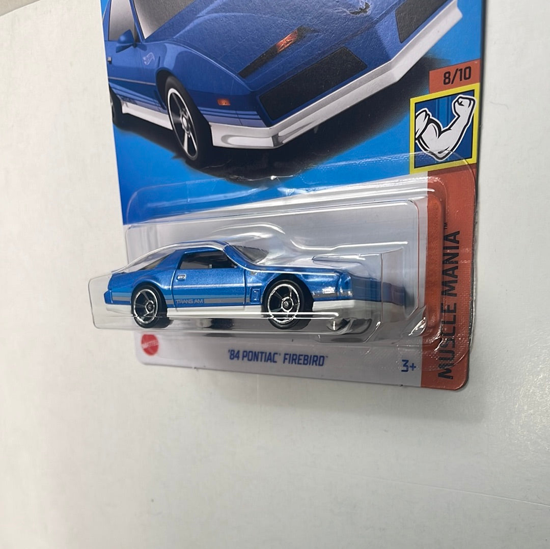 Hot Wheels 1/64 ‘84 Pontiac Firebird Blue - Damaged Box