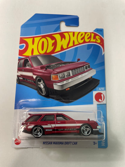 Hot Wheels 1/64 Nissan Maxima Drift Car Red - Damaged Box