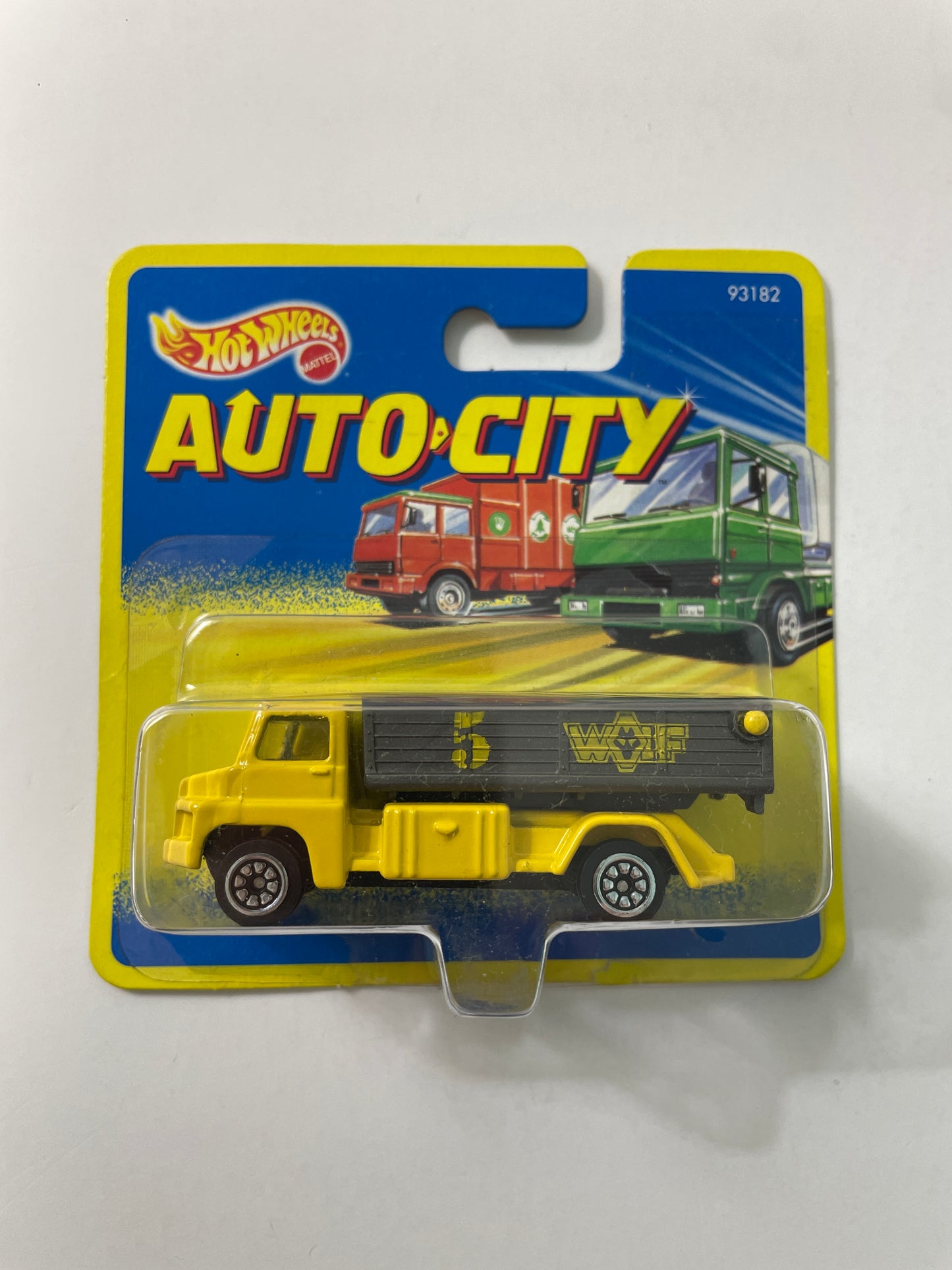 Hot Wheels 1/64 Auto City Tipping Lorry Yellow - Damaged Box