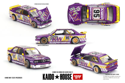 Mini GT x Kaido House 1/64 BMW M3 Kaido KW V1 Purple & Yellow - MHMG194