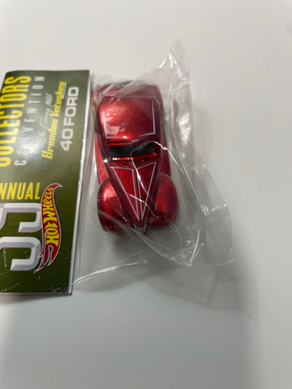 Hot Wheels 1/64 39th Annual Collectors Convention Los Angeles Dinner Baggie Car ‘40 Ford Red