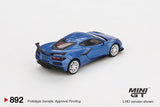 Mini GT 1/64 Chevrolet Corvette Z06 2023 Elkhart Lake Blue Metallic