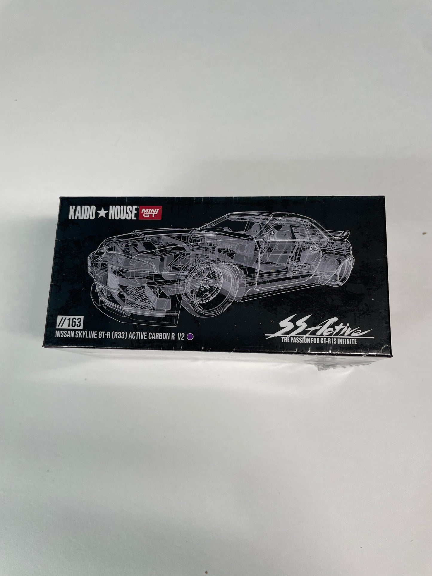 Mini GT x Kaido House 1/64 Nissan Skyline GT-R (R33) Active Carbon R V2 Purple