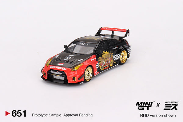 Mini GT x Mizu Diecast 1/64 LB-Silhouette WORKS GT NISSAN 35GT-RR Ver.1 “BARONG” Red