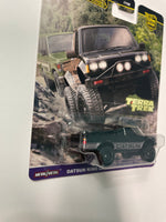 *Chase* Hot Wheels 1/64 Car Culture Terra Trek Datsun King Cab Baja Custom Black