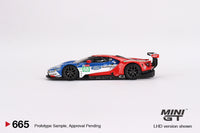 Mini GT 1/64 Ford GT LMGTE PRO 2019 24 Hrs of Le Mans Ford Chip Ganassi Team 4 Cars Set