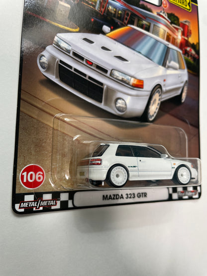 Hot Wheels 1/64 Boulevard Mazda 323 GTR White